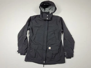 Chaqueta Carhartt Para Hombre L Negra Storm Defender Abrigo Exterior Forrado con Capucha Cremallera Completa - Imagen 1 de 15