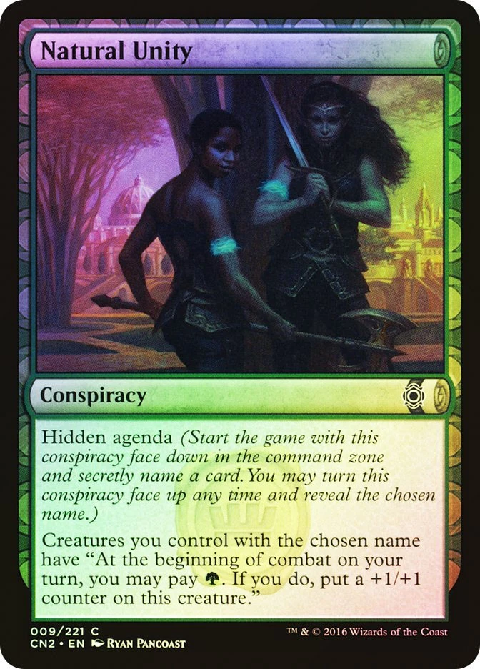MTG FOIL Natural Unity  - Conspiracy: Take the Crown #009 - Image 1 of 1