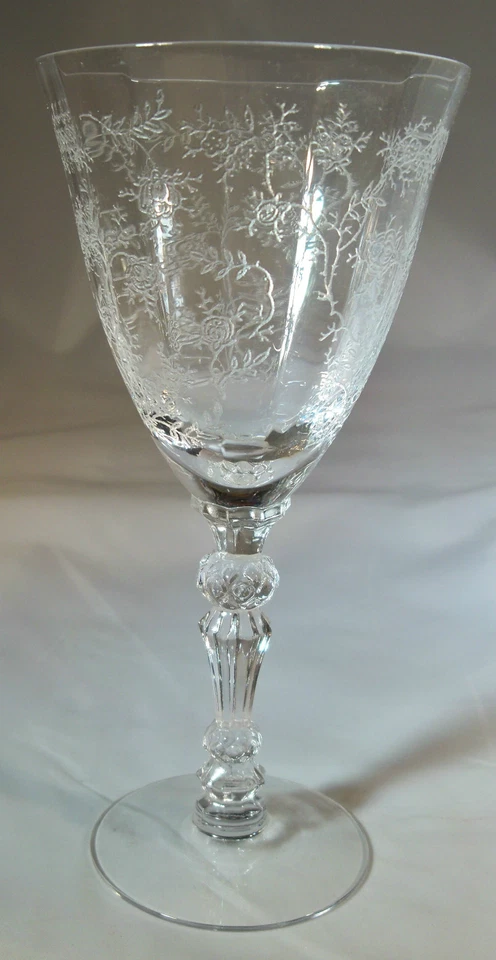 FOSTORIA GLASS CO. CHINTZ CRYSTAL 4-1/2 OUNCE CLARET or WINE GOBLET! - Image 1 of 1