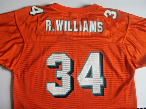 RICKY WILLIAMS 34 Jersey - NFL Miami Dolphins - Reebok - Boys Youth  XL 18-20 Cover