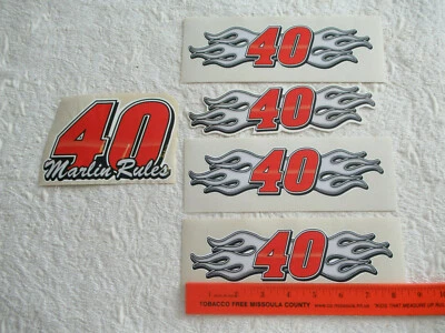 ЛОТ 5 СТЕРЛИНГОВ MARLIN #40 ПРАВИЛА ПЛАМЯ NASCAR НАКЛЕЙКИ БАМПЕР НАКЛЕЙКИ COORS СВЕТ - Изображение 1 из 3
