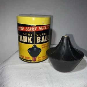 Sfera serbatoio WC guida sicura originale vintage NOS in contenitore cartone coperchio latta - Foto 1 di 12