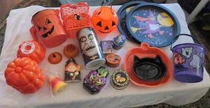 Halloween Party Plastic Housewares 20 Pc Lot - Picture 1 of 4
