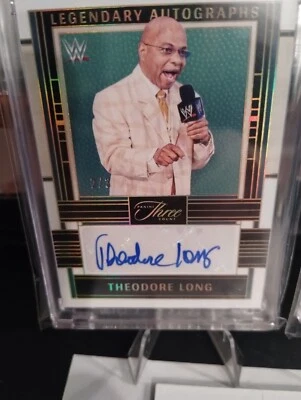 WWE Three Count Teddy Long Legendary Signatures Auto 2 /3 Fotl Rare - Image 1 of 4