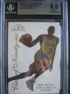 1996-97 Flair Showcase Class of '96 #4 Kobe Bryant BGS 8.5 Lakers HOF - Picture 1 of 6