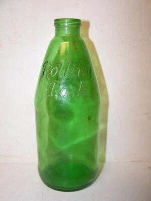 Botella de cerveza Rolling Rock Premium vintage en relieve 7 FL. OZ. Botella PA Latrobe   Foto 1 de 4
