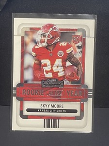 2022 Panini Contenders - Rookie of the Year Contenders #ROY-SMO Skyy Moore (RC)