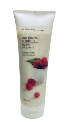 SUN RIPENED RASPBERRY CREAMY BODY WASH BATH & BODY WORKS 8 OZ - Image 1 of 2