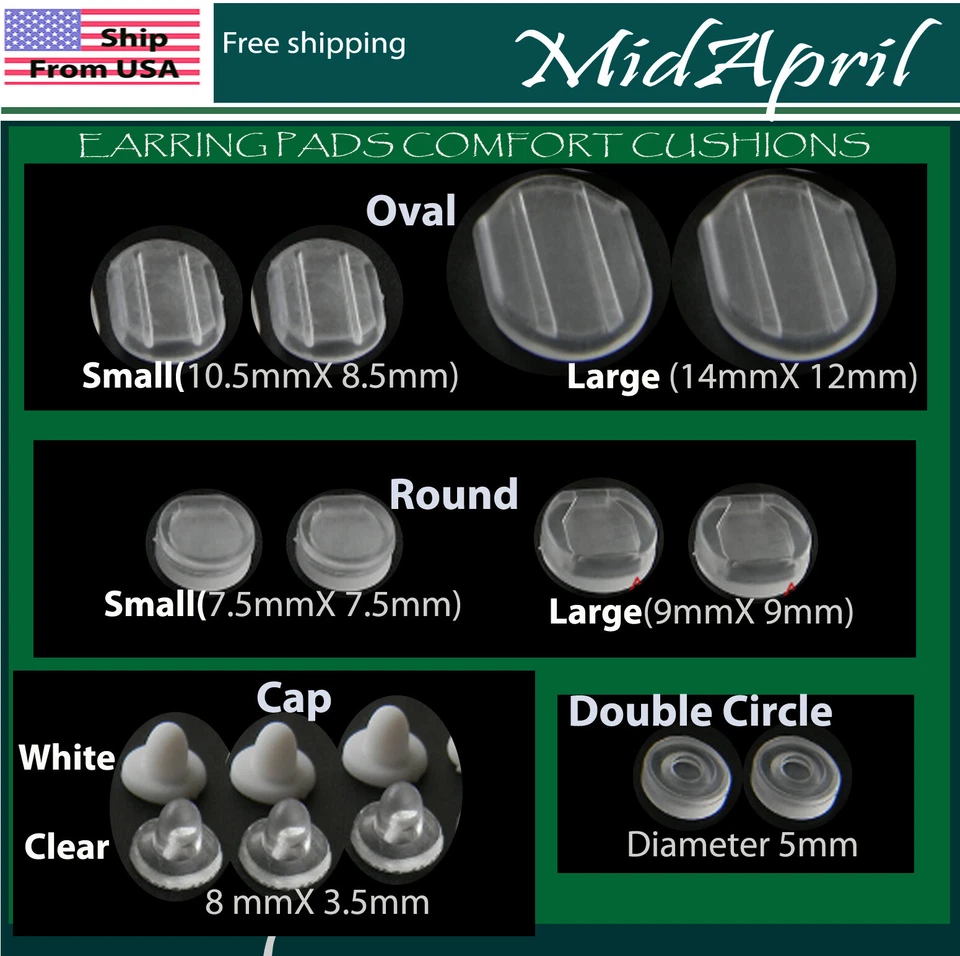 ПРОКЛАДКИ ДЛЯ СЕРЕГ КОМФОРТНЫЕ ПОДУШКИ для КОНВЕРТЕРОВ КЛИПС НА СЕРЬГАХ - Изображение 1 из 1