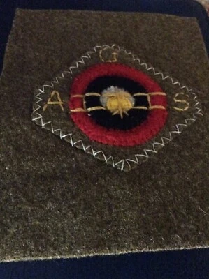 WW 1 Reproduction Aerial School Gunner Patch  Hand Made - Image 1 of 4