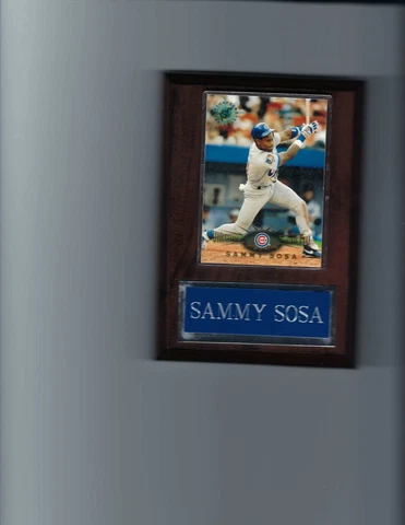 SAMMY SOSA PLAQUE BASEBALL CHICAGO CUBS MLB   C Cover