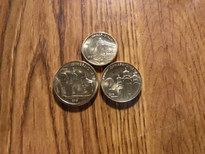 SERBIEN 3 KURSMÜNZENSATZ 2019 1, 2, 5 DINARA BANKFRISCH DREI MÜNZEN (T569) - Bild 1 von 2