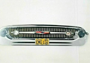 25" HUGE 1957 Chevy car Bel Air 150 / 210 Grill Front End USA STEEL Sign Vtg 50s - Picture 1 of 12