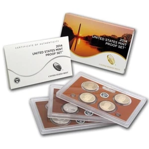 USA: United States Mint Proof Set 2014, 6,91 Dollar, 14 Münzen - Bild 1 von 4