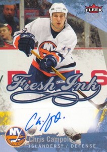 2007-08 Fleer Ultra Hockey Fresh Ink AUTO #FI-CC Chris Campoli