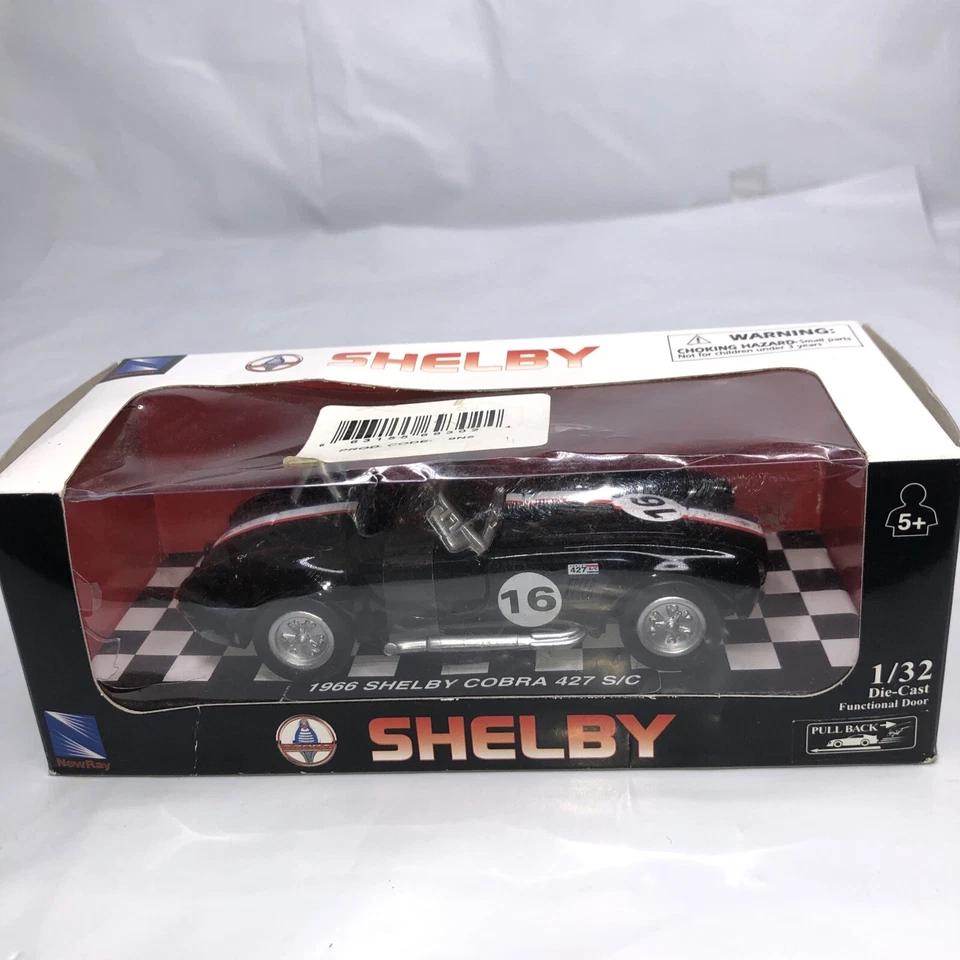 NEW RAY 1966 SHELBY COBRA 427 S/C CITY CRUISER COLLECTION 1:32 PULLBACK DIECAST - Image 1 of 4