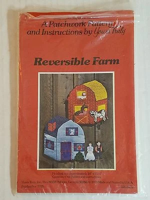 Patchwork Pattern Reversible Farm #3705 pattern and instructions Yours Truly Foto 1 de 3