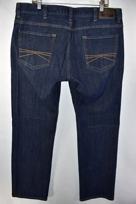 Express Jeans Blake Loose Fit Boot Cut Bootcut Mens Size 38x34 Blue Meas. 39x33 - Image 1 of 4
