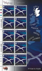 2008 Isle of Man Sg 1428/1430 Europa Flags of Celtic Countries Sheets of 10 MNH - Picture 1 of 3