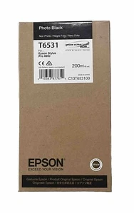Cartucho de tinta Epson T6531 foto negro 200 ml Stylus Pro 4900 - fecha noviembre 2019 - Imagen 1 de 3