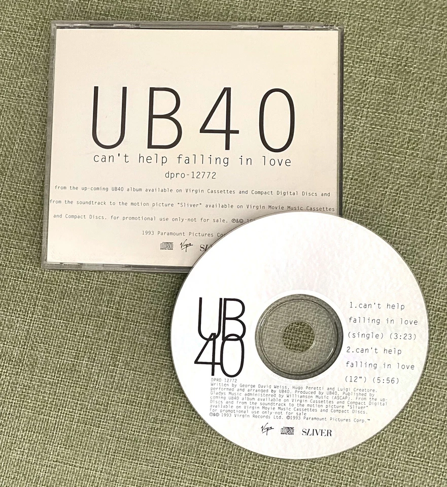 UB40        ** PROMO CD **      Can't Help Falling In Love - Imagem 1 de 1