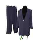 Harrods Knightsbridge Vintage Long Line Blazer and High Rise Pant Suit Size 8