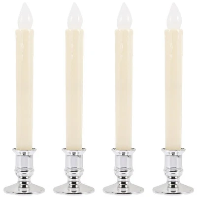  4PCS LED -Kerzenlichter flackern hohe Kerzenlichter Dekoration Home Party - Bild 1 von 4