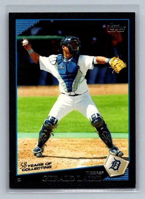 2009 Topps Gerald Laird #342 Detroit Tigers Black Border Border #/58 - Image 1 of 2