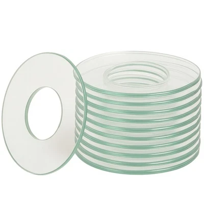 Biedermann & Sons Vela Vidrio Liso Cera Bobeches, Transparente, 2.75 Pulgadas - Juego de 12 Foto 1 de 4