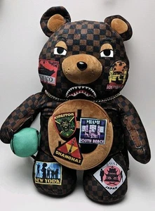 Sprayground Travel Patch Teddy Bear Backpack Limited Edition NWT - Picture 1 of 14