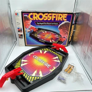 Vintage 1987 Milton Bradley CROSSFIRE The Rapid Fire Shoot-Out, - Picture 1 of 10