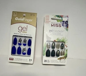 Kiss Gel Fantasy Limited Edition Glue-On Manicure Nails Lot 2 - Picture 1 of 3