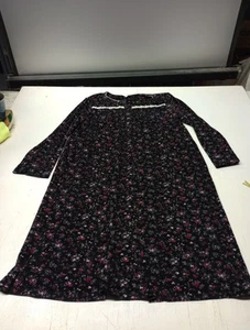 Women’s Secret Treasures Medium Sleepshirt Robe Gown Cotton Blend Soft Floral  - Picture 1 of 4
