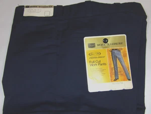 VINTAGE UNBENUTZTE 70er Jahre "SEARS BEST" FULL CUT ARBEITSHOSE! Navy! TALON 42 REISSVERSCHLUSS! 34x30 - Bild 1 von 7