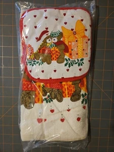 Vintage Set Of Pot Holder And Kitchen Towel, Sealed - Picture 1 of 5
