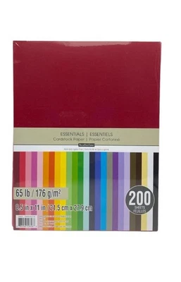 Recollections Cardstock Paper, Essentials 20 Colors - 200 Sheets 8-1/2 X 11 - Image 1 of 3