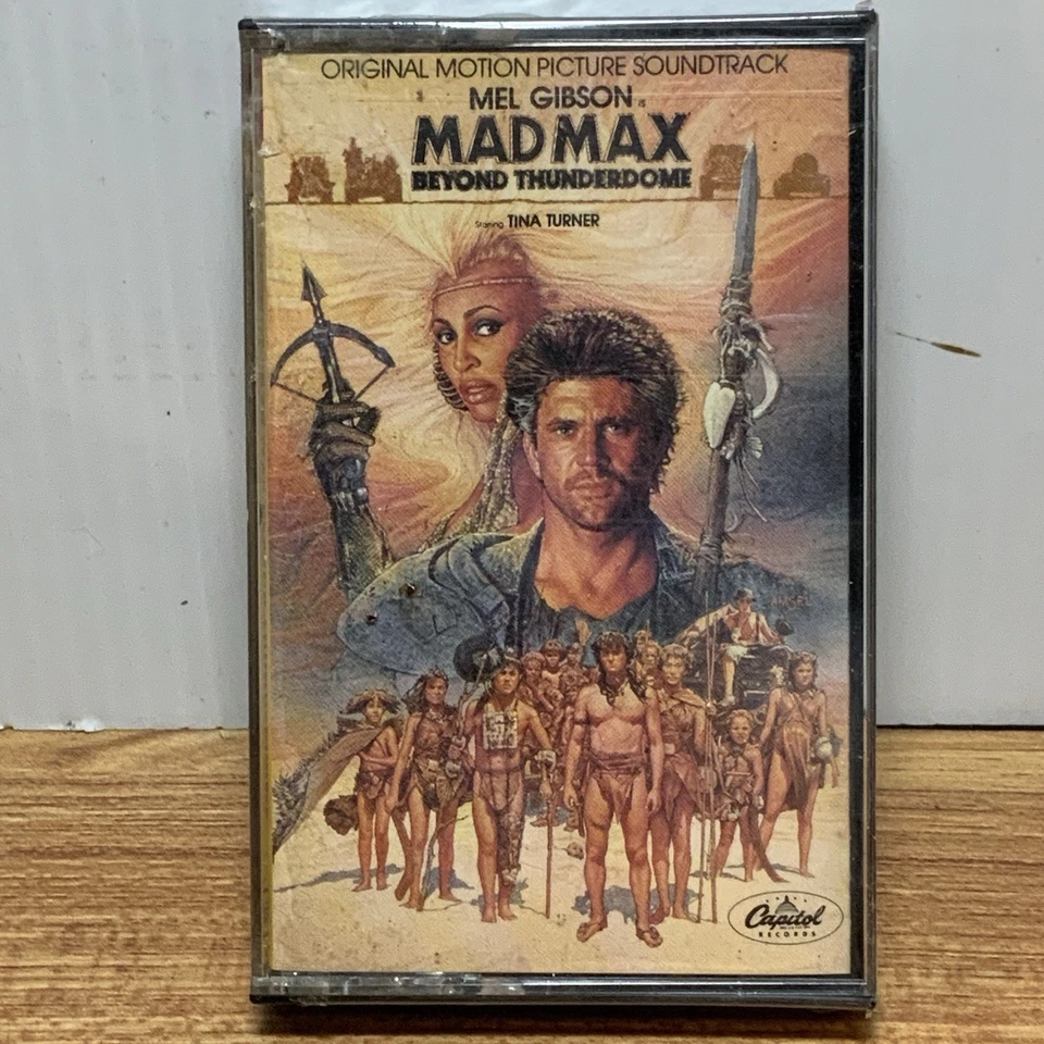 MAD MAX: THUNDERDOME Original Movie Soundtrack Cassette Tape - New Sealed Foto 1 de 3