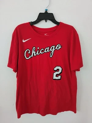 Camiseta roja de baloncesto Nike Lanzo Ball Chicago Bulls para hombre talla grande Foto 1 de 3