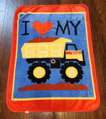 TONKA I Love My Dump Truck Fleece Baby Blanket Throw  - Image 1 of 4