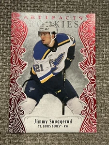 2025-26 Artifacts Ruby Red Jimmy Snuggerud RC /599 #197 Blues 🔥🔥 - Bild 1 von 2