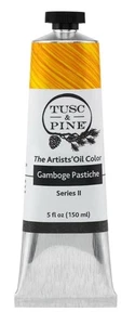 Tusc & Pine Gamboge Pastiche 5 Oz 150 ml Künstler-Ölfarbe Farbe vergilbend - Bild 1 von 10