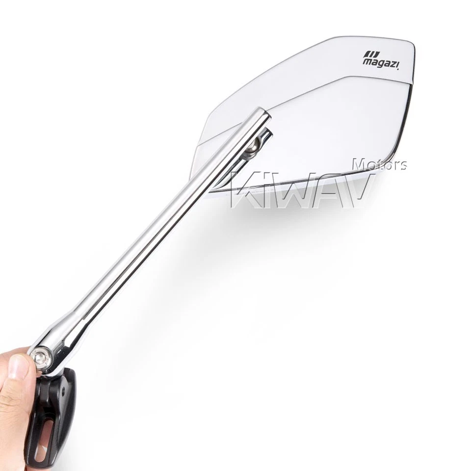 Carenado Espejos Cromo CLEAVER Base Negra Se Adapta a Ducati 959 1299 Panigale 16' Foto 1 de 4