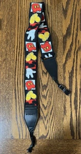 Disney Mickey Mouse Camera Strap Adjustable Embroidered Glove Shoe Icon Design - Picture 1 of 6