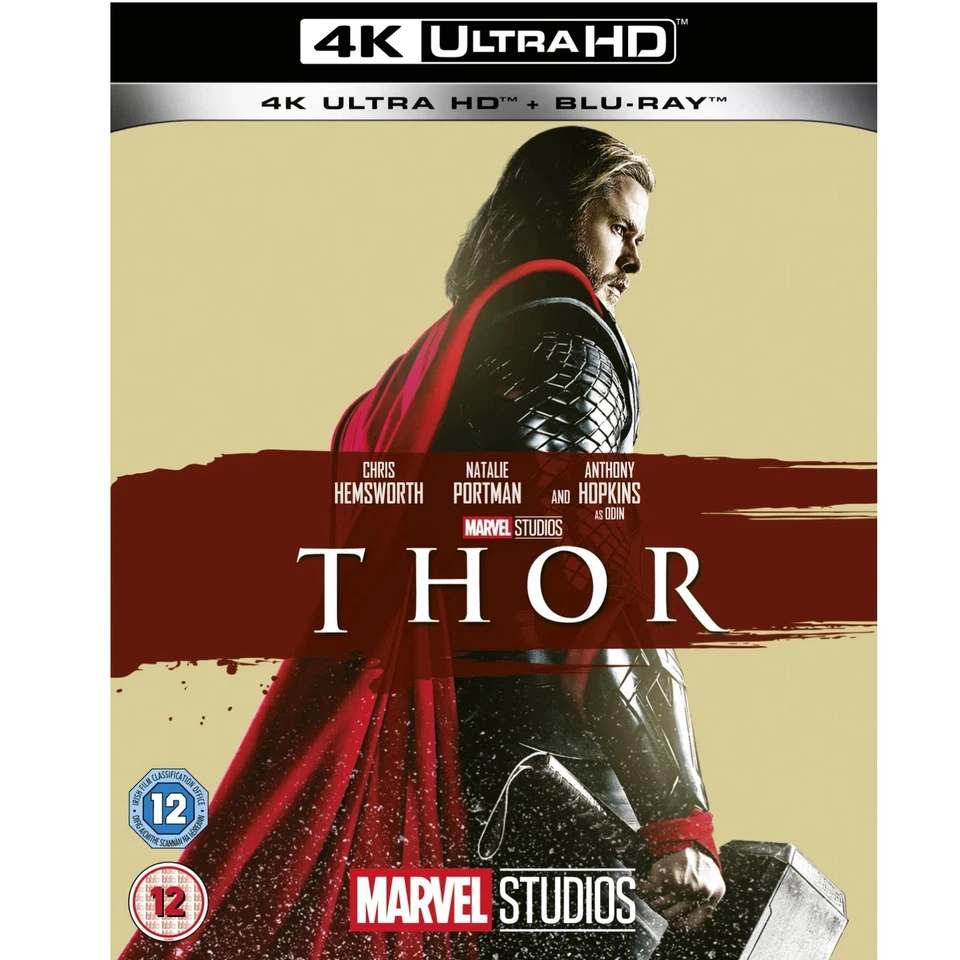 MARVEL STUDIOS : THOR Part 1 ONE 4K UHD NEW Blu-ray Film Region FREE Movie - Image 1 of 1