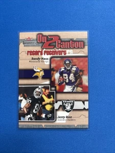 2002 Fleer Throwbacks On 2 Canton Randy Moss/Jerry Rice #4 OTC - Picture 1 of 2