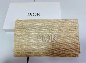 Bolso Clutch Christian Dior 2023 Verano Ratán Beige Original Limitado Novedad - Imagen 1 de 4