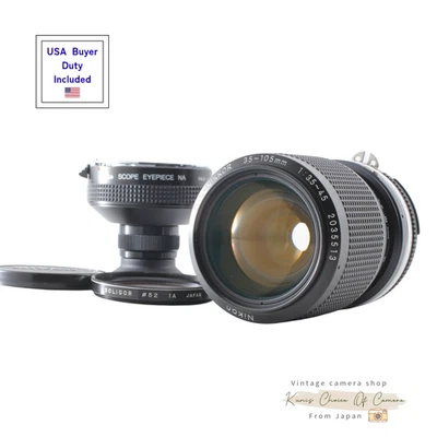 [N COMO NUEVO con Kenko Scope Ocular NA] Nikon Ai-s 35-105mm F3.5-4.5 de JAPÓN - Imagen 1 de 4