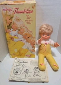Muñeca Ideal Tumbelina Baby Doll 1976 Wake Up 19" Tumbelina En Caja De Colección EC - Imagen 1 de 13