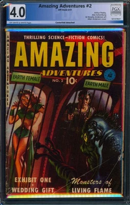 Amazing Adventures #2 PGX 4.0 Pre-Code  Ziff-Davis Comic Schomburg Not CGC - Image 1 of 2