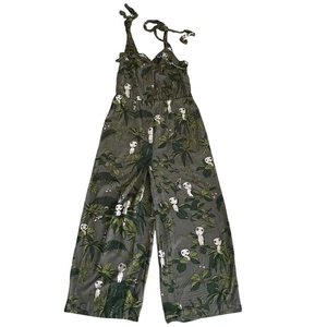 Studio Ghibli Princess Mononoke Kodama Green Jumpsuit Overalls Boxlunch Size S M - Picture 1 of 8